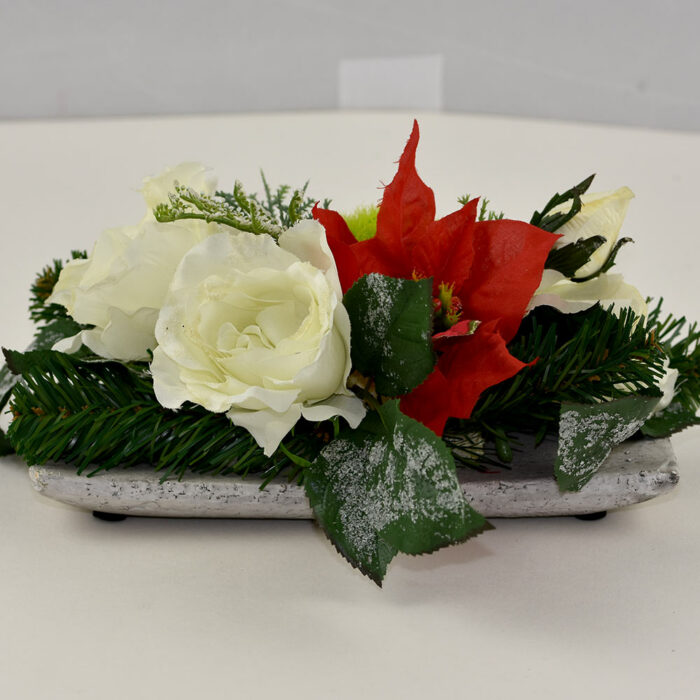BLOEMSTUK KERST 080 GREEN CREAM