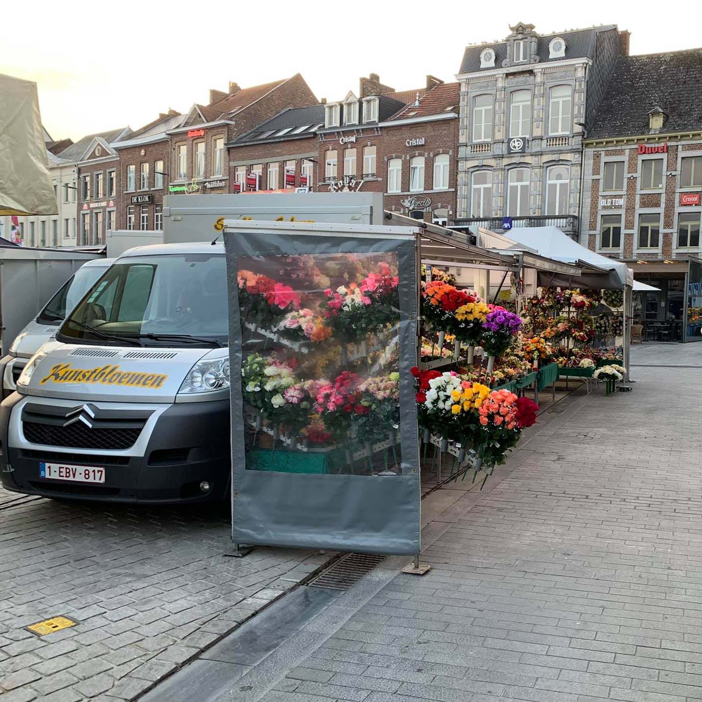 foto markt wagen vk getrokken