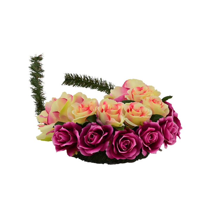 Composition florale artificielle : roses – Image 2